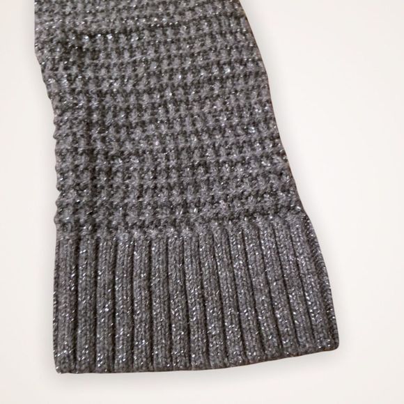 BANANA REPUBLIC Knit Metallic Gray Crewneck Sweater - Picture 5 of 8